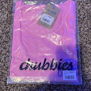 Chubbies Tank top color Pink. Mens Size Large.